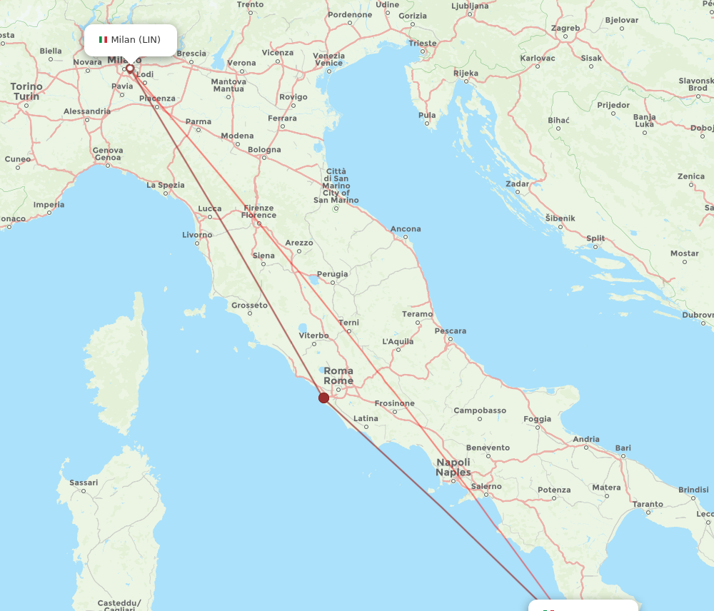 Flights from Lamezia Terme to Milan SUF to LIN Flight Routes