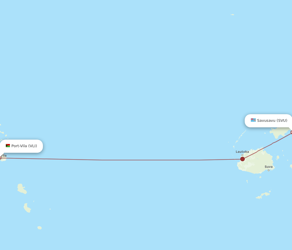 All Flight Routes From Savusavu To Port Vila Svu To Vli Flight Routes 1897