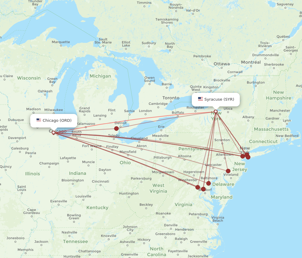 Chicago To Syracuse