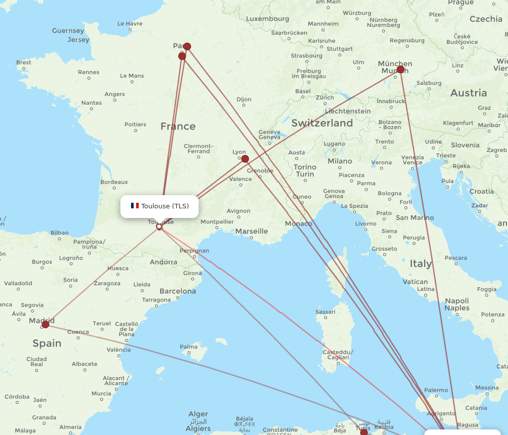 Flights from Toulouse to Malta TLS to MLA Flight Routes