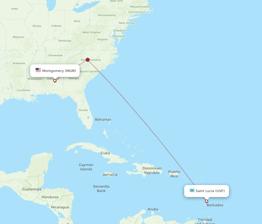 all-flight-routes-from-saint-lucia-to-montgomery-uvf-to-mgm-flight