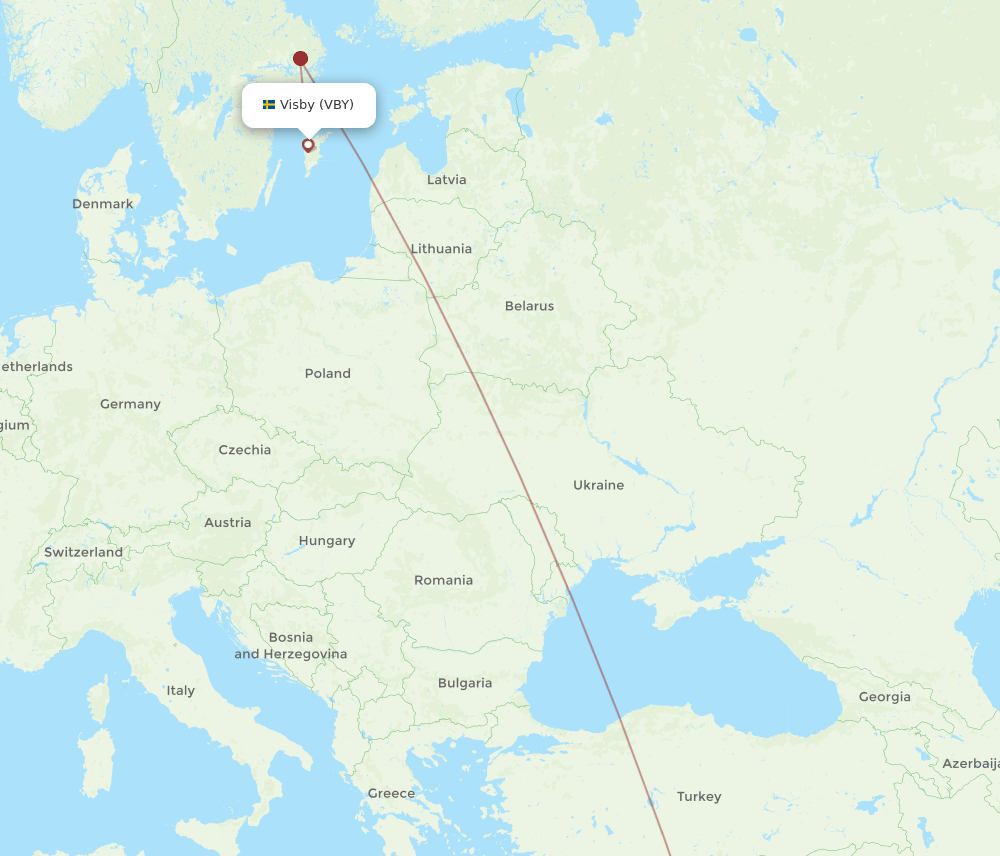 Flights from Beirut to Visby, BEY to VBY - Flight Routes