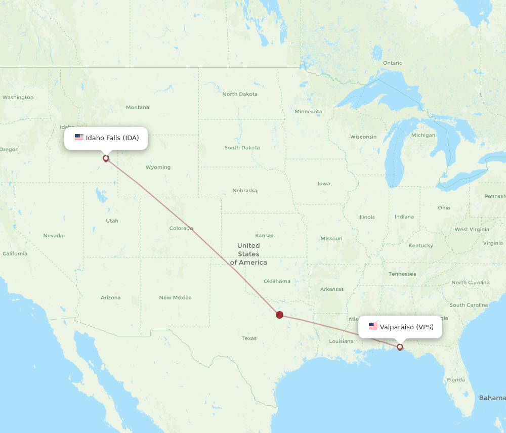 Flights from Fort Walton Beach to Idaho Falls VPS to IDA Flight