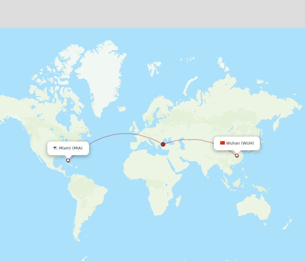 Flights from Wuhan to Miami WUH to MIA Flight Routes