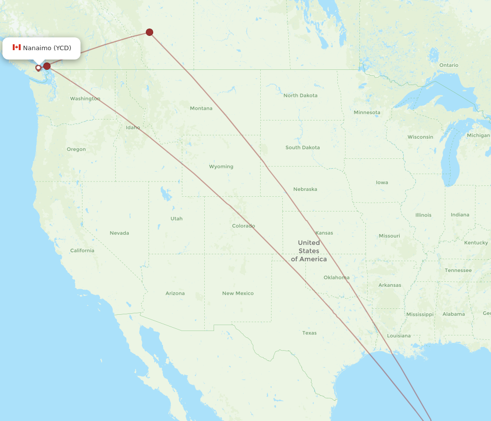 Flights from Nanaimo to Cancun YCD to CUN Flight Routes