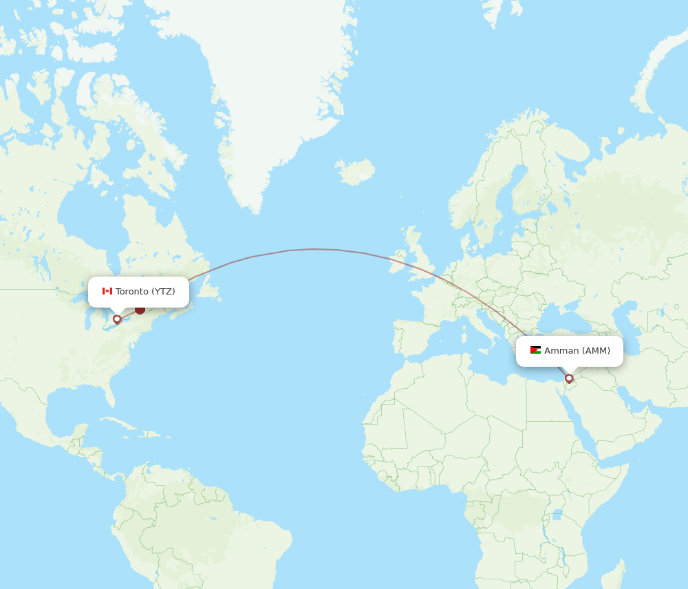 Flights toronto outlet to amman jordan