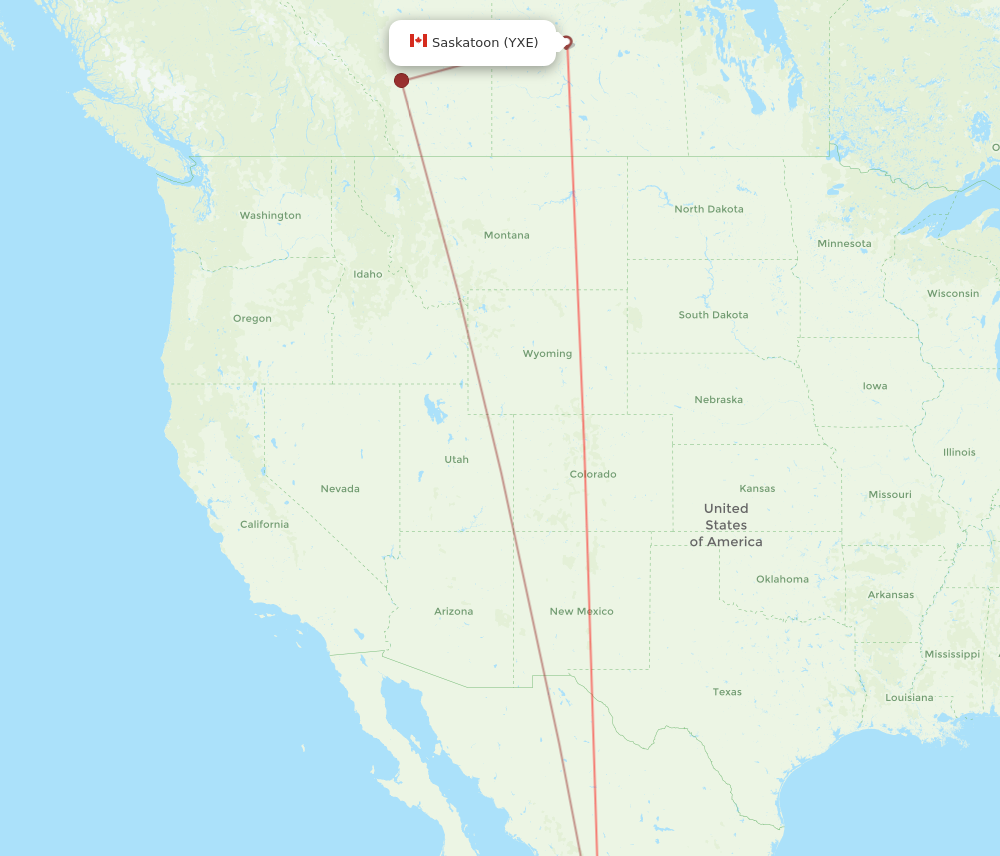 Flights from Saskatoon to Puerto Vallarta YXE to PVR Flight Routes