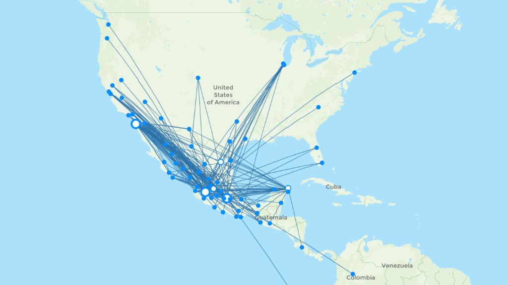 Volaris routes 2024 – interactive map with all flights - Flight Routes