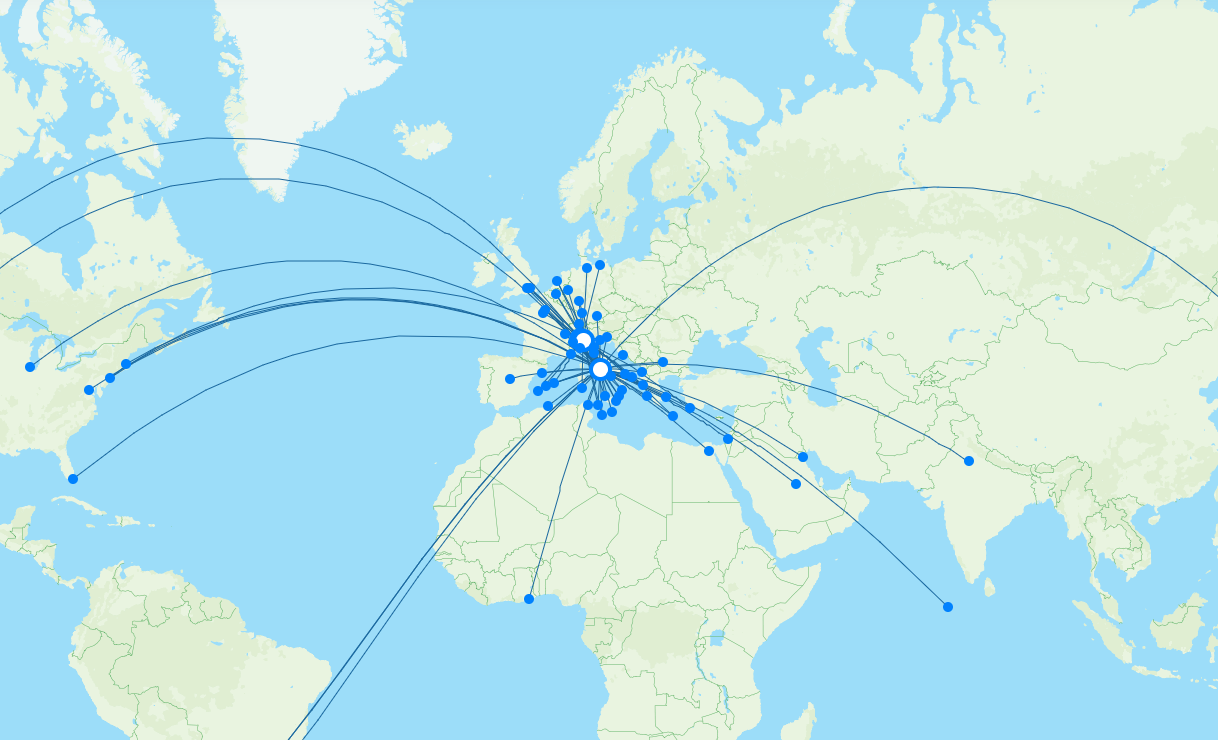 Ita Airways Routes 2024 – Map With All Flights - Flight Routes