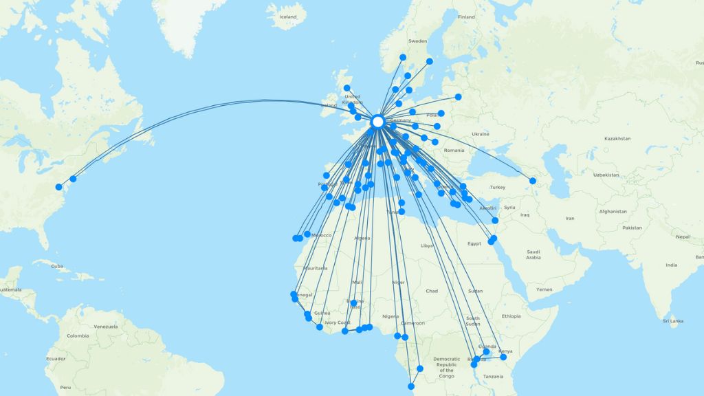 Brussels Airlines routes 2024 – map with all flights - Flight Routes