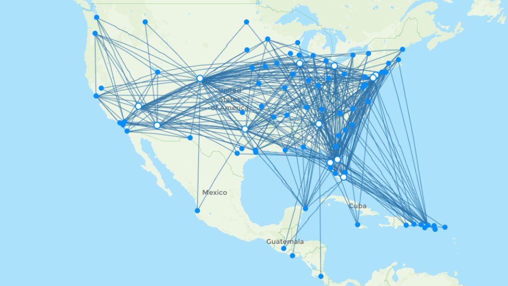 Frontier Airlines routes 2024 – map with all flights - Flight Routes