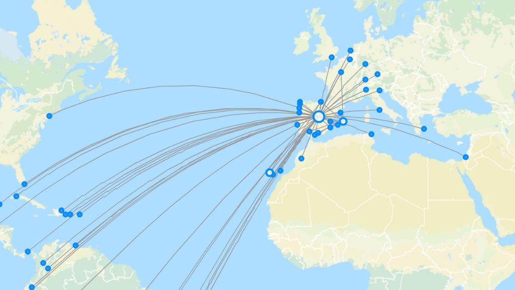 Air Europa routes 2024 – map with all flights - Flight Routes